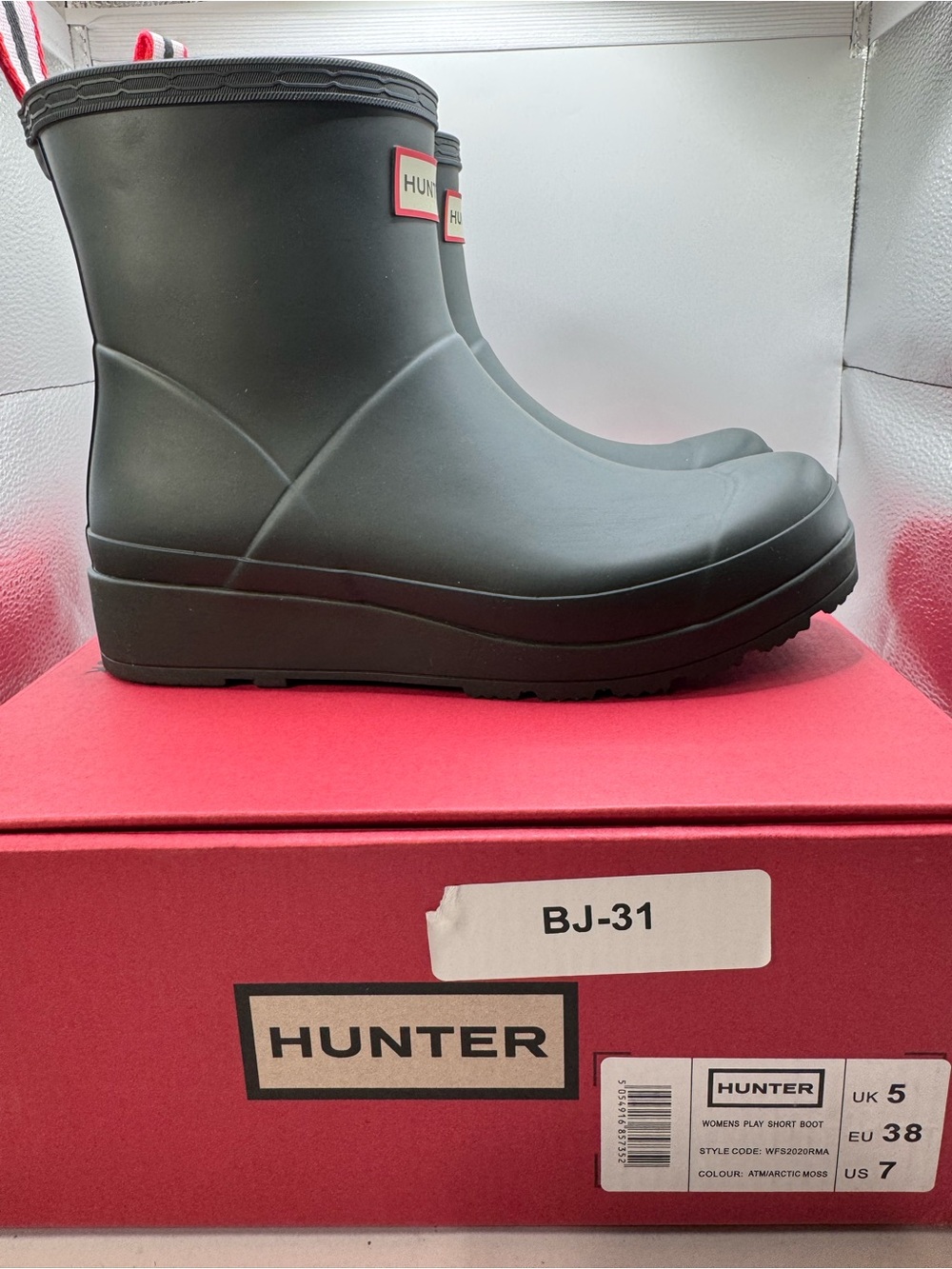 Hunter Men's Short Rain Boots - Black